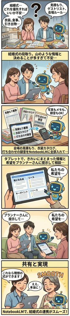 結婚式の漫画