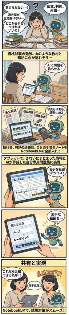 資格試験の漫画